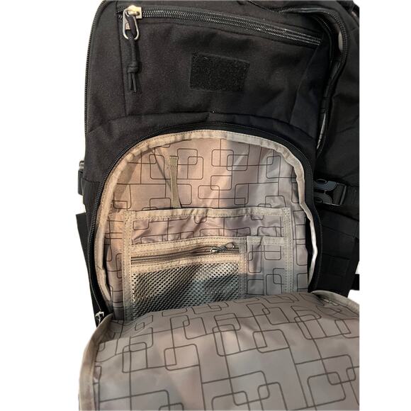 No Label 30L Computer/Tactical Backpack Black - Picture 3 of 5